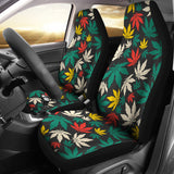 Canabis Marijuana Weed Pattern Print Design 02 Universal Fit Car Seat Covers