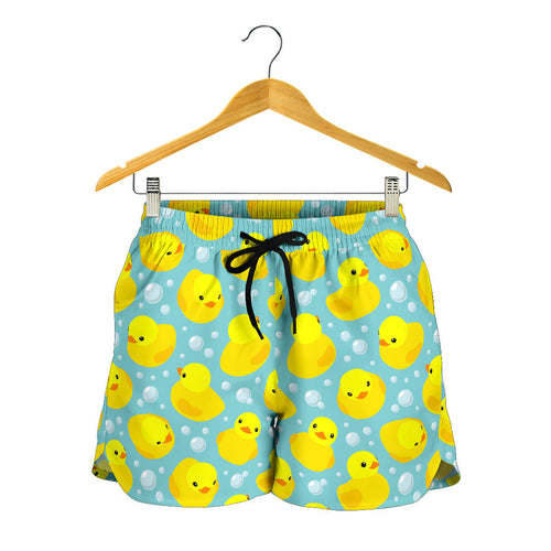 Duck Toy Pattern Print Design 03 Women Shorts