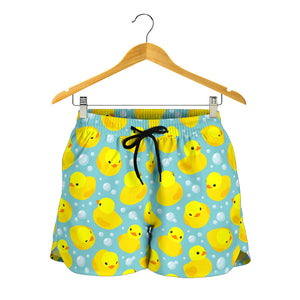 Duck Toy Pattern Print Design 03 Women Shorts