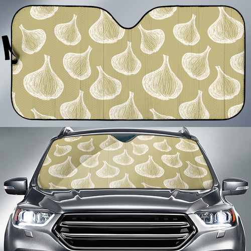 Garlic Design Pattern Car Sun Shade