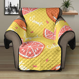 Grapefruit yellow background Recliner Cover Protector