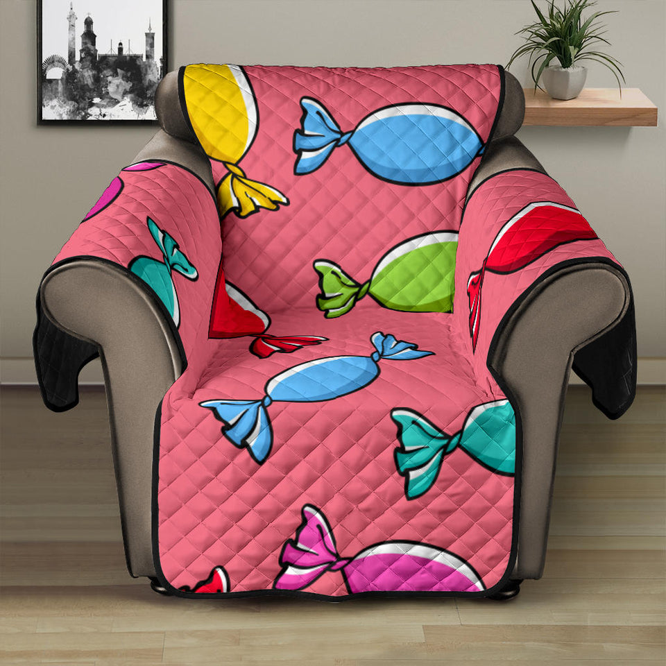 Colorful wrapped candy pattern Recliner Cover Protector