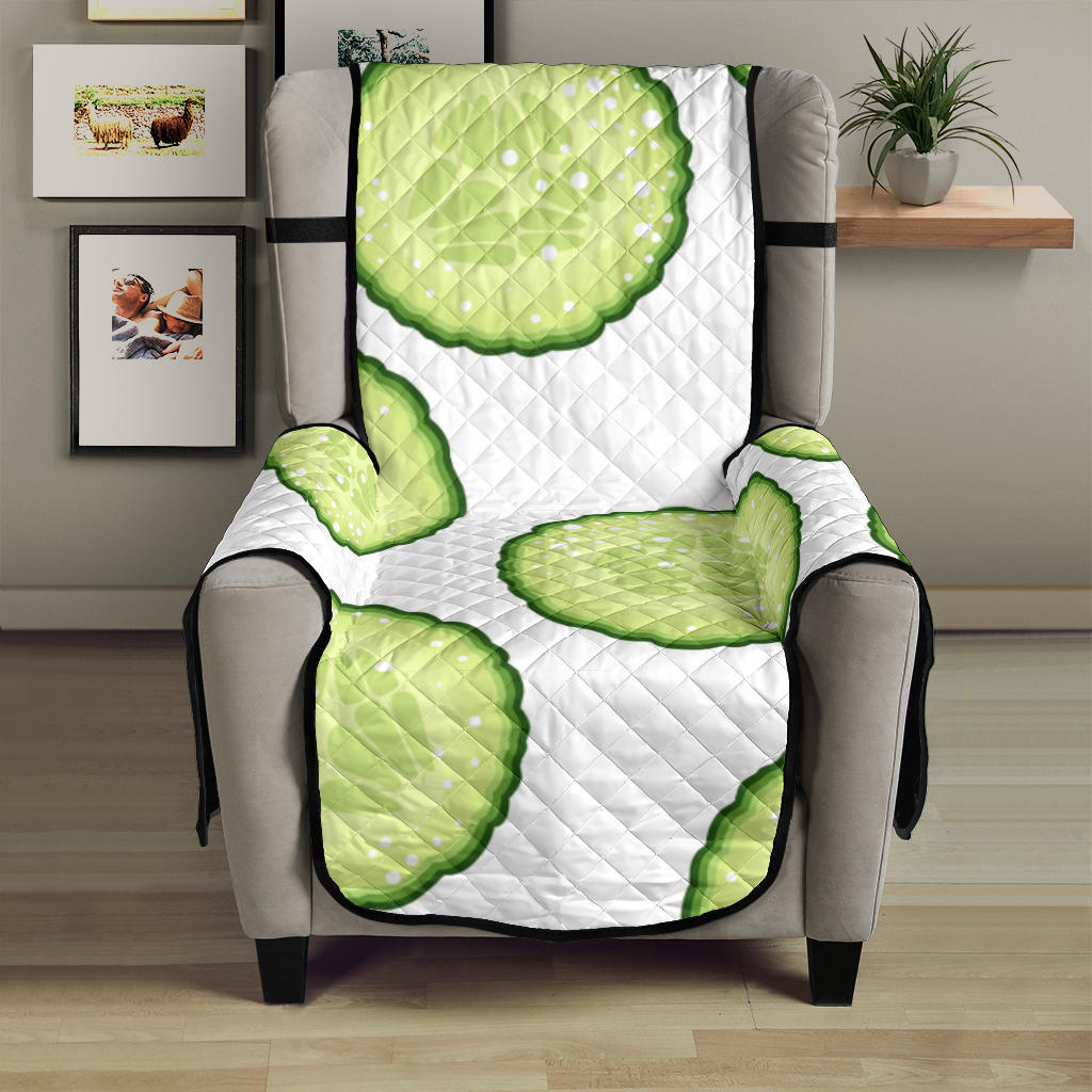 Cucumber slices pattern Chair Cover Protector
