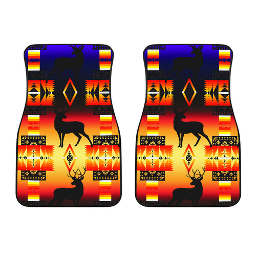 Deer Horizon Front Car Mats (Set Of 2)
