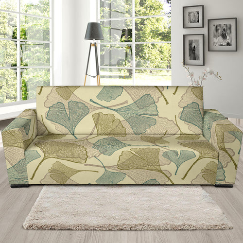 Ginkgo Leaves Design Pattern Sofa Slipcover