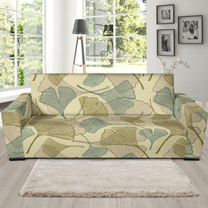 Ginkgo Leaves Design Pattern Sofa Slipcover