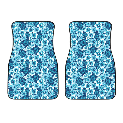 Hibiscus Pattern Print Design 03 Front Car Mats