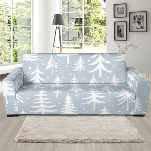Christmas Tree Winter Forest Pattern Sofa Slipcover