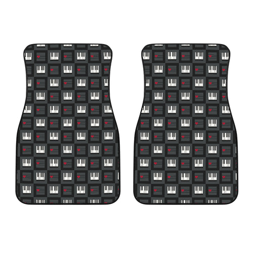 Piano Pattern Print Design 05 Front Car Mats