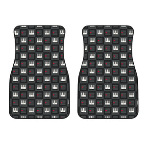 Piano Pattern Print Design 05 Front Car Mats