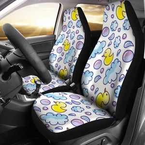 Duck Toy Pattern Print Design 01 Universal Fit Car Seat Covers
