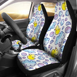 Duck Toy Pattern Print Design 01 Universal Fit Car Seat Covers