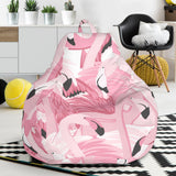 Pink Flamingos Pattern Background Bean Bag Cover