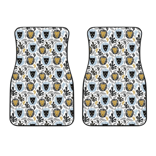 Lion Pattern Print Design 05 Front Car Mats