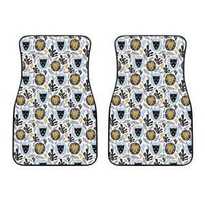 Lion Pattern Print Design 05 Front Car Mats