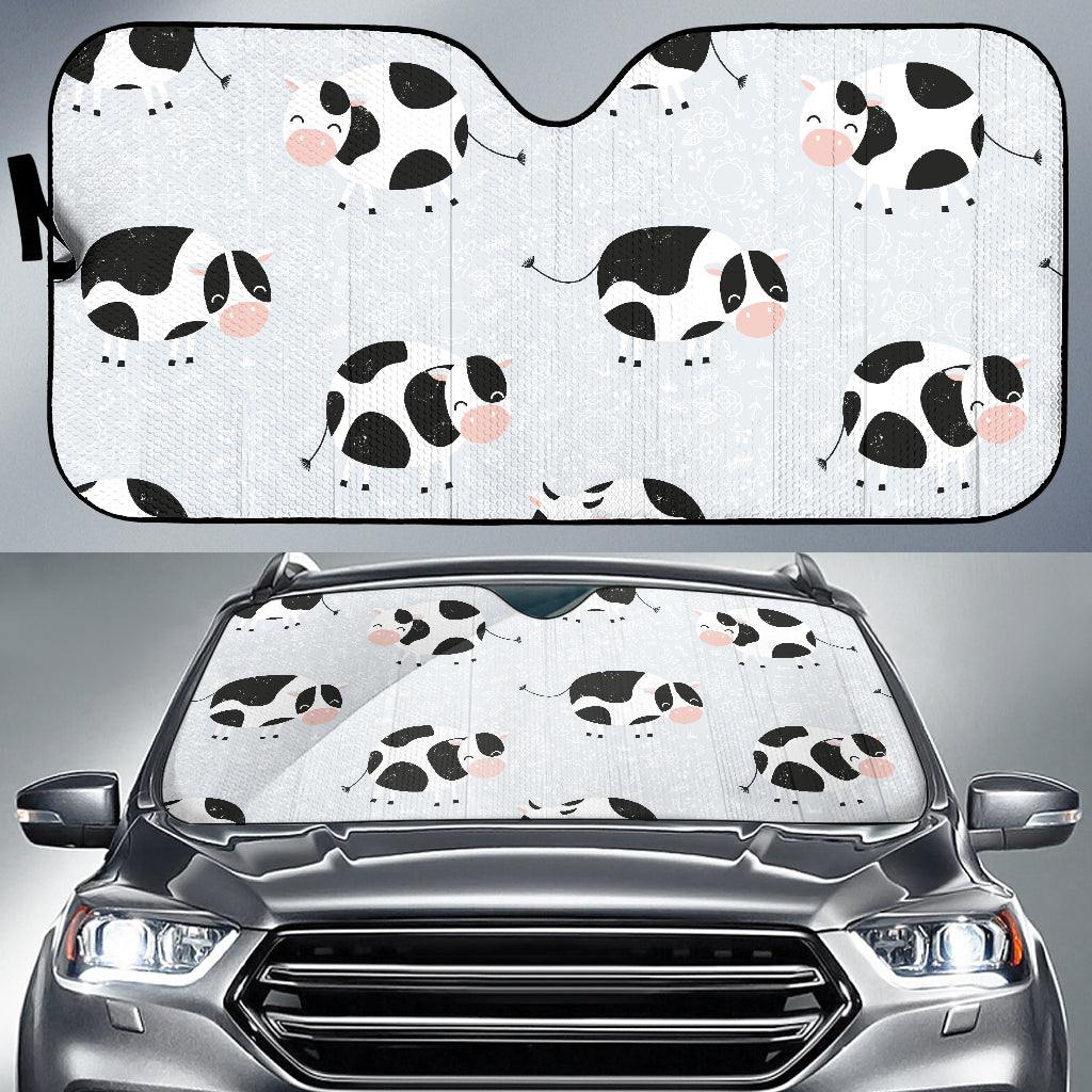 Cute Cows Pattern Car Sun Shade