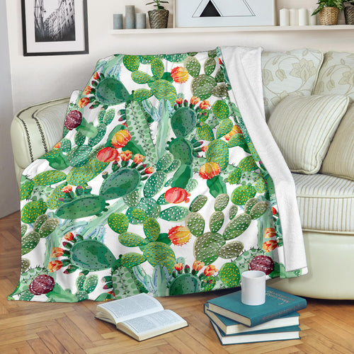 Cactus Design Pattern  Premium Blanket