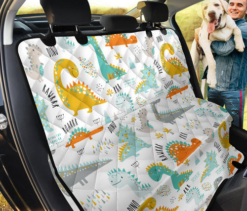 Cute Funny Kids Dinosaurs Pattern Dog Car Seat Covers