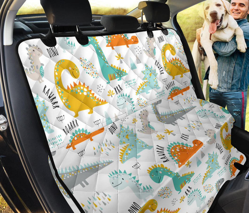 Cute Funny Kids Dinosaurs Pattern Dog Car Seat Covers