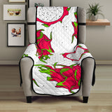 dragon fruits white background Chair Cover Protector