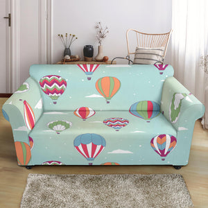 Hot Air Balloon Design Pattern Loveseat Couch Slipcover