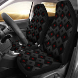 Casino Cards Suits Pattern Print Design 05 Universal Fit Car Seat Covers