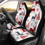 Deer Tree Snowflakes Chrismas Pattern Universal Fit Car Seat Covers