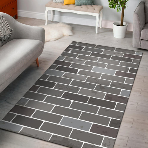 Brick Printed Pattern Print Design 05 Area Rug