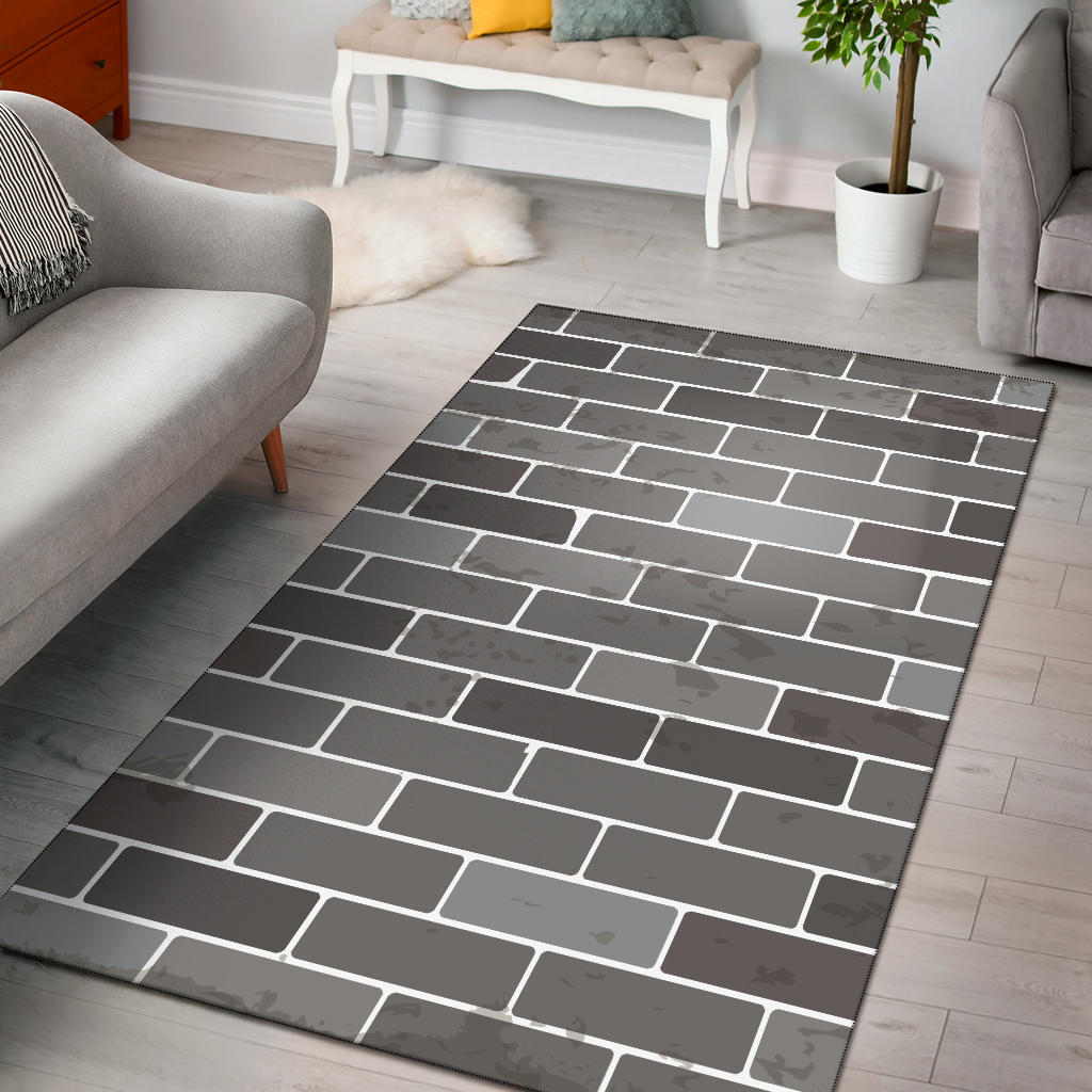 Brick Printed Pattern Print Design 05 Area Rug