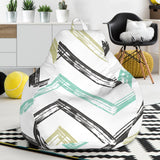 Zigzag  Chevron Paint Pattern Bean Bag Cover