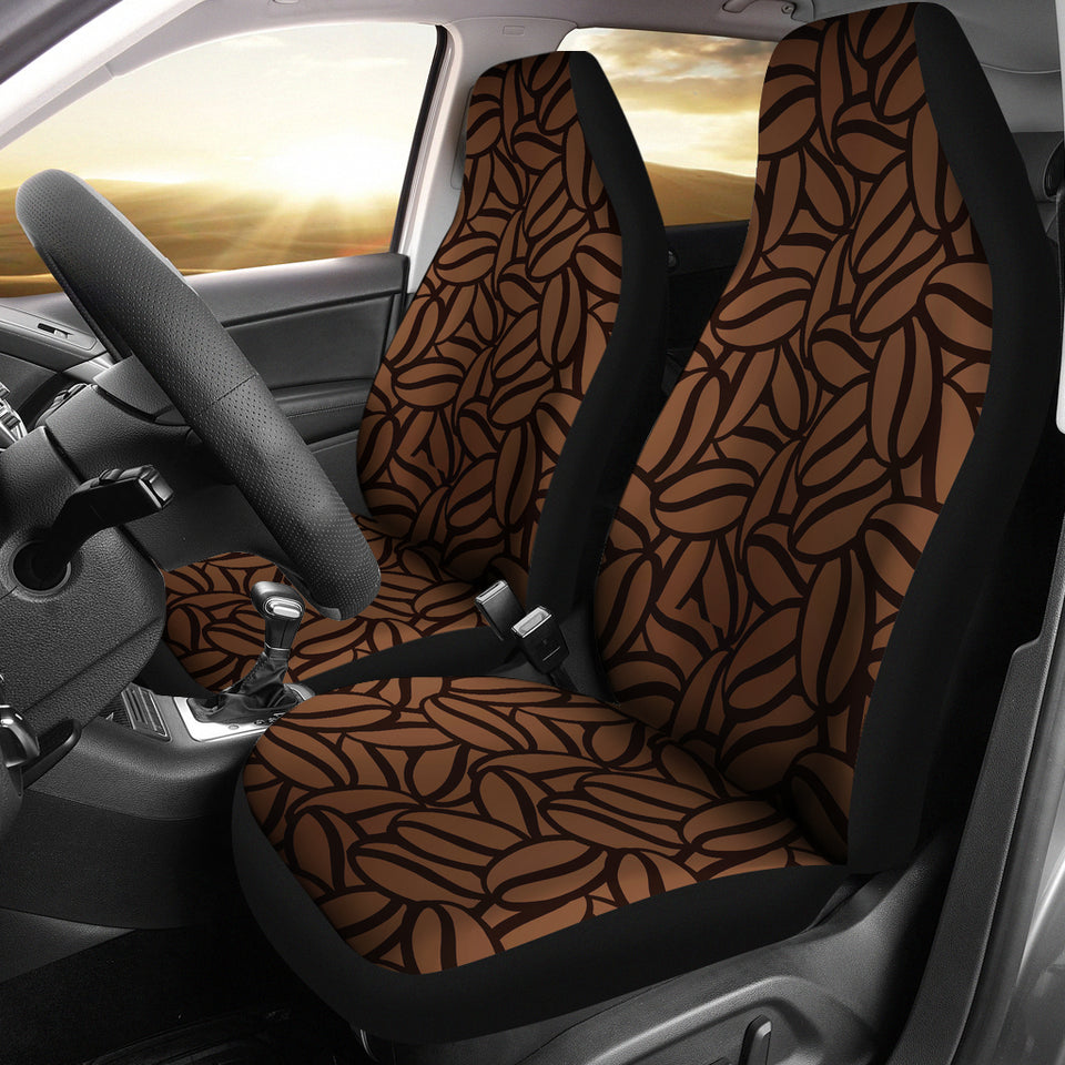 Coffee Bean Pattern Universal Fit Car Seat Covers