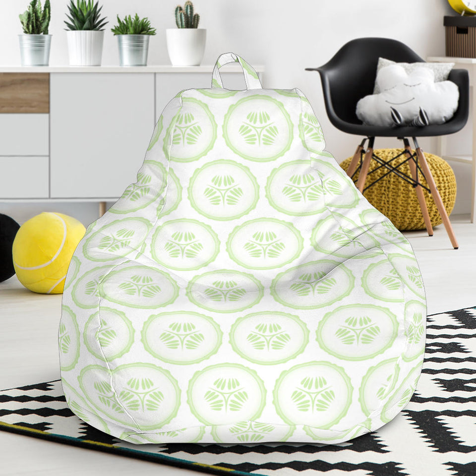 Cucumber Pattern Background Bean Bag Cover