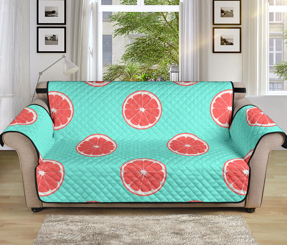 Grapefruit green background Sofa Cover Protector