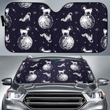 Chihuahua Space Helmet Astronaut Pattern Car Sun Shade