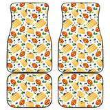 Pancake Pattern Print Design 02 Front and Back Car Mats