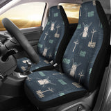 Windmill Tree Pattern  Universal Fit Car Seat Covers