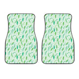 Green Peas Pattern Print Design 01 Front Car Mats