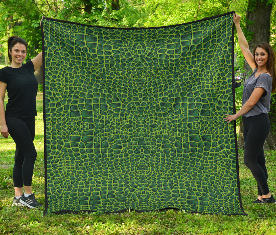 Crocodile Skin Printed Premium Quilt