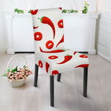 Chili Pattern Dining Chair Slipcover