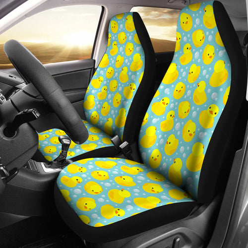 Duck Toy Pattern Print Design 03 Universal Fit Car Seat Covers