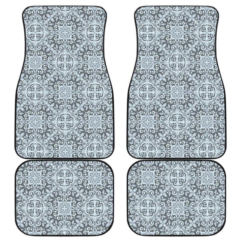Traditional Indian Element Pattern Front And Back Car Mats