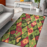 Cool Geometric Lime Pattern Area Rug