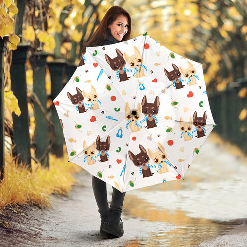 Cute Chihuahua Dog Pattern Umbrella