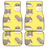 Cute Hamster Pattern Front And Back Car Mats