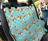 Fox Pattern Blue B Ackground Dog Car Seat Covers
