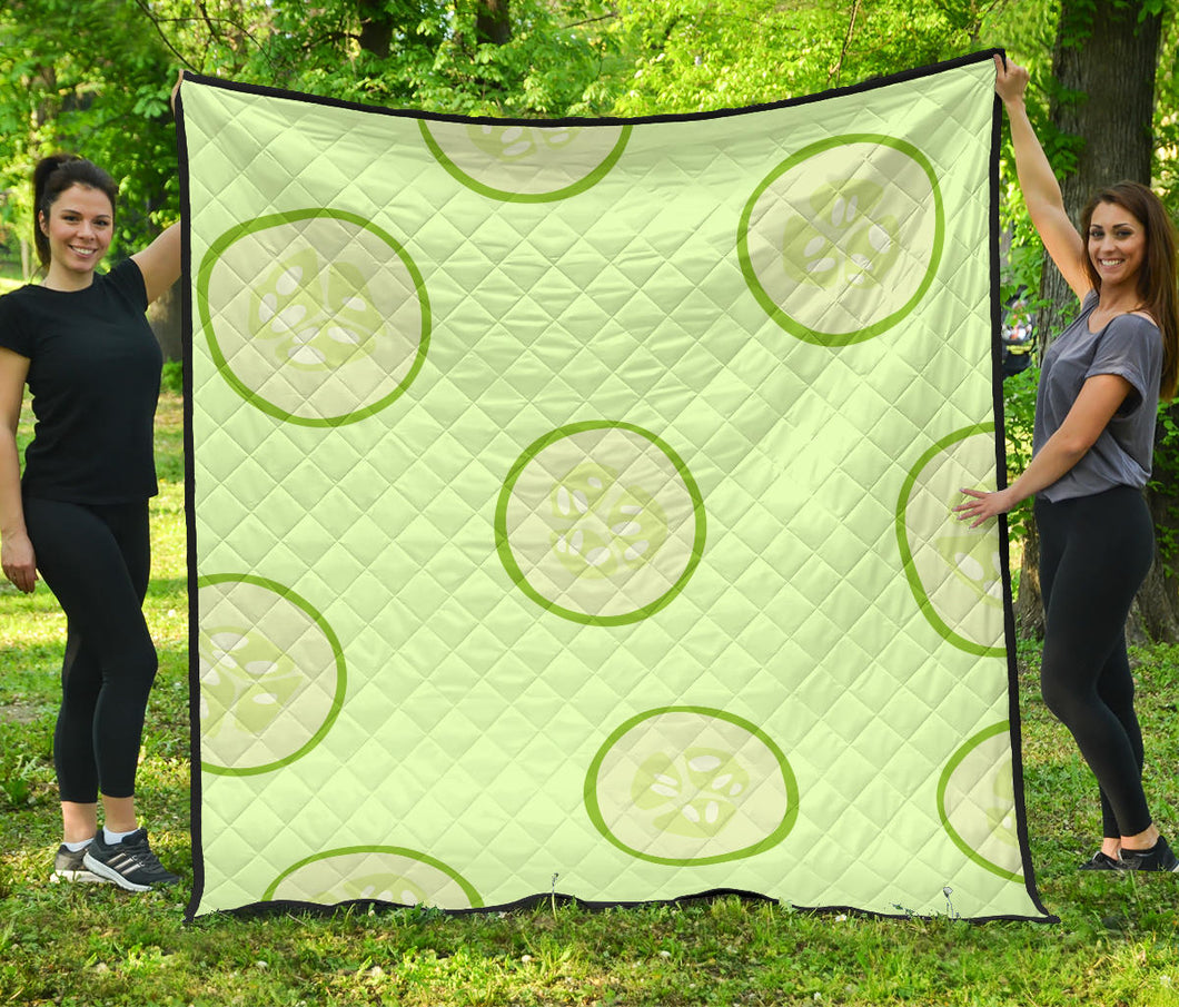 Cucumber Pattern Premium Quilt