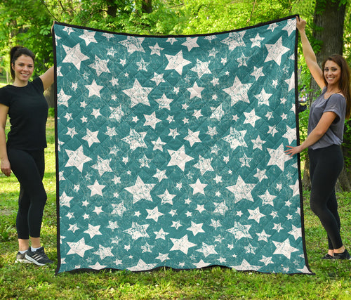 Vintage Star Pattern Premium Quilt