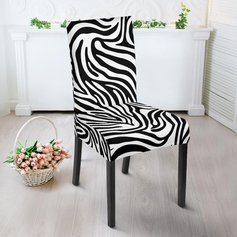 Zebra Skin Pattern Dining Chair Slipcover
