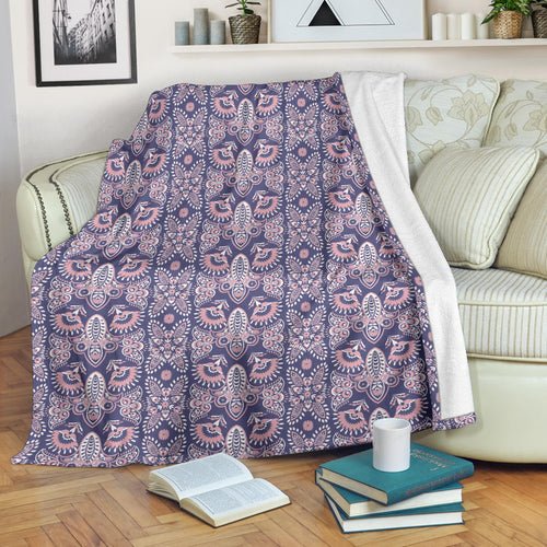 Indian Batik Style Pattern Premium Blanket