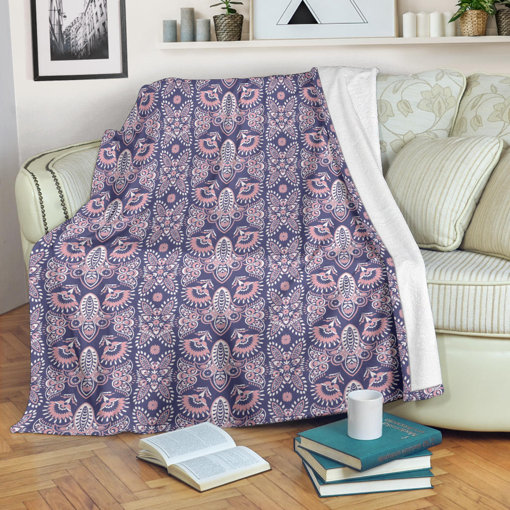 Indian Batik Style Pattern Premium Blanket